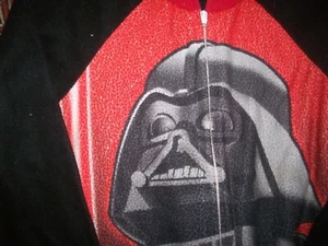 Star Wars Darth Vader Stormtrooper Fleece Footed Pajamas 1PC Medium, approx 10 - Picture 1 of 8
