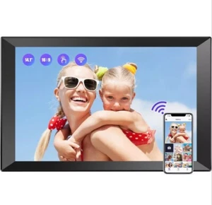XLarge Digital Photo Frame 14.1 inch Touch Screen WiFi Cloud 16gb Storage #1 - Picture 1 of 10