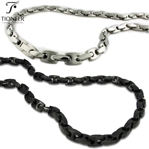 Edelstahl Herren klassische Marina Kette Glieder Halskette 24" lang x 10mm breit - Bild 1 von 7