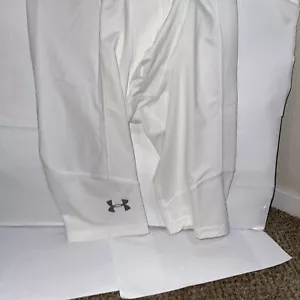 Under Armour Men's Heat Gear Utility Shorts, White/Red, Small NWT Free Shipping! - Picture 1 of 4