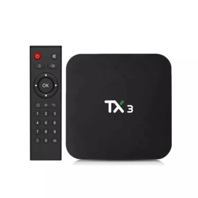 AUSHA TX3 Android Smart Box 4GB RAM 64GB ROM 8K HDR Media Player Smart Streaming - Image 1 of 4