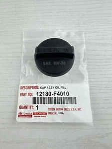 Toyota Lexus Engine Oil Filler Cap "0W20" GENUINE OEM PART 12180- - Picture 1 of 4