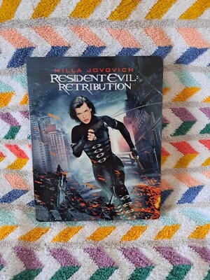 RESIDENT EVIL : RETRIBUTION ( STEELBOOK BLU-RAY LIKE NEW) - Image 1 of 3