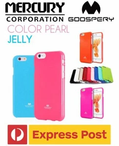 iPhone 6 / 6s ShockProof Silicone TPU Slim Pearl Jelly Case - Mercury Goospery - Picture 1 of 19