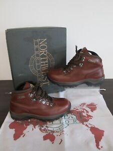 Northwest Territory Brown Leather Waterproof Ankle Boots Ladies Size UK 5
