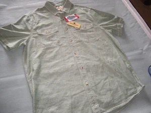 MENS WOOLRICH SHORT SLEEVE SHIRT SIZE LARGE NEW WITH TAGS  - Picture 1 of 5