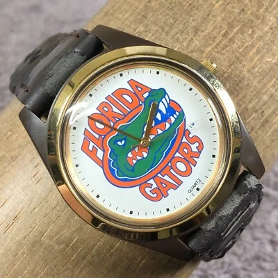 Reloj analógico de cuarzo Nelsonic para hombre 056-PC211 Florida Gators cuero 37 mm 7 1/2" Foto 1 de 4