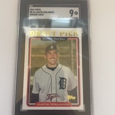 2016 Topps Berger’s Best Justin Verlander Please 🙏 Read Des SGC 9 Low Pop