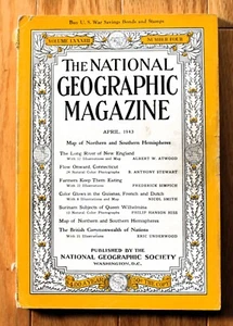 National Geographic abril de 1943; Connecticut R; Surinam; Guayanas francesas y holandesas - Imagen 1 de 13