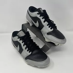 Scarpe da calcio Nike Jordan 1 TD basse da uomo grigio nero FJ6245-002 VNDS taglia 10 - Foto 1 di 8