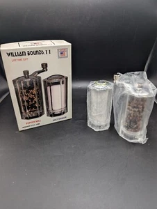 William Bounds Acrylic Salt & Pepper Grinders Set of 2 - Picture 1 of 2