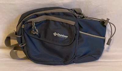 EUC Outdoor Products Melrose 3 Crossbody Shoulder Bag Walking Pack Blue 3 Liter - Image 1 of 4