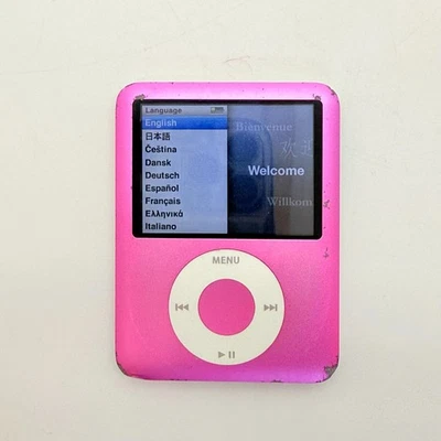 Apple iPod Nano 3-го поколения розовый 8GB протестирован, хорошее состояние - Изображение 1 из 4