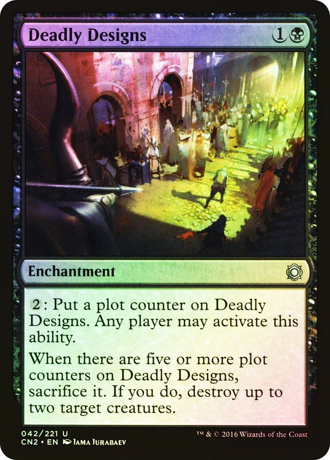 MTG FOIL Deadly Designs  - Conspiracy: Take the Crown #042 - Image 1 of 1