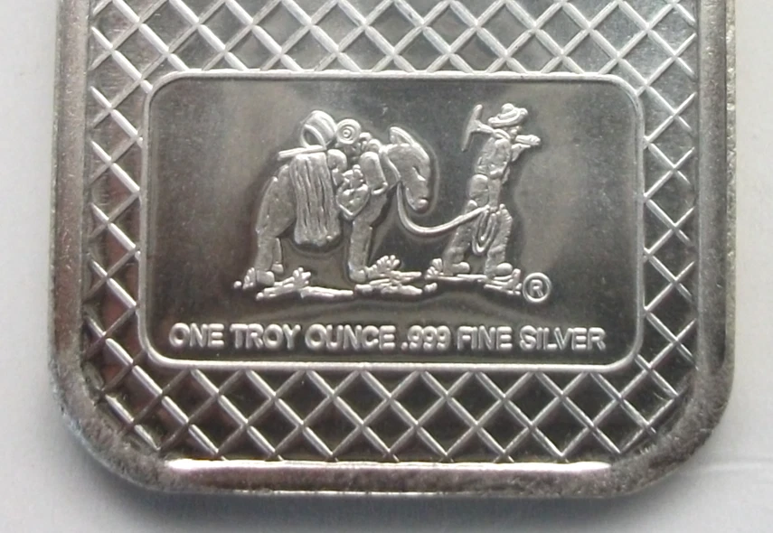 Lingot 1 Once Argent pur 0.999 SilverTowne Silver Bar Oz - Photo 1/4