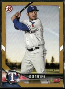 Bowman Prospects Gold 2016 José Treviño novato 17/50 Texas Rangers #BP27 - Imagen 1 de 2