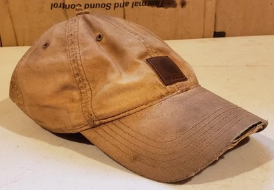 Gorra de Lona Carhartt Envejecida Golpeada Desteñida Sombrero Bien Usada Ropa de Trabajo Foto 1 de 4