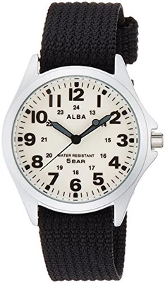 ALBA AQPK401 Orologio Uomo Quarzo Quadrante Completo Luminoso 5BAR Cinturino ... - Immagine 1 di 4