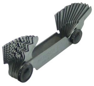 Gewindeschablone 24 Blatt Gewindelehre Gewinde Werkzeug Messschablone - Bild 1 von 2