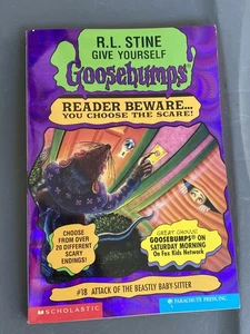 Goosebumps #18 Attack of the Beastly Baby-Sitter ~ Stine 1st Print 1st Edition - Picture 1 of 6
