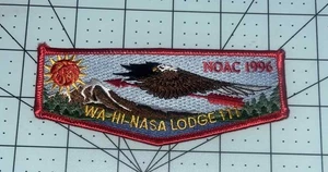 WA-HI-NASA 111 NOAC 1996 LODGE FLAP BOY SCOUT ORDER OF THE ARROW OA BSA (TENN25) - Bild 1 von 1