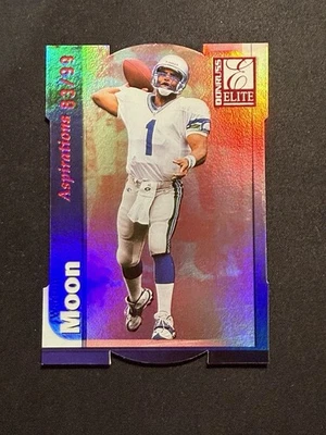 Donruss Elite Aspirations 1999 troquelado #1 Warren Moon #’d/99 Jugador Más Valioso de la Corte Seahawks Foto 1 de 2