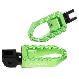 Custom Laser Front Wide Foot Pegs For Kawasaki ZX-12R Ninja ZX9R ZZR 1400 1200 - Picture 1 of 19
