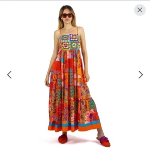 Wolf & Badger - Lalipop Design • Handmade Crochet Maxi Dress Damen Size Medium - Bild 1 von 11