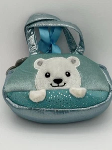 Aurora White Polar Bear Purse Carrier 5" - Picture 1 of 3