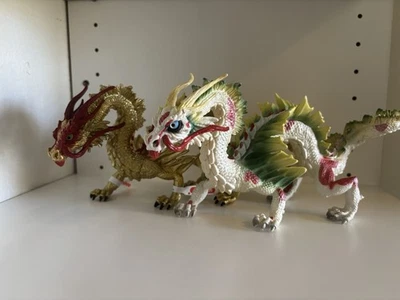 Schleich Auruun And Lunar Exclusive Chinese Dragon Lot - Image 1 of 4