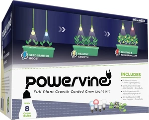 Miracle LED Powervine Seed to Flower Indoor Grow Light Kit - Includes 1 Blue, 2 - Picture 1 of 8