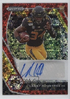 2021 Panini Prizm Draft Picks Red Circles /25 Larry Rountree III Rookie Auto RC - Image 1 of 2