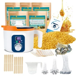 Beeswax for Candle Making Kit, 5lb Beeswax to Make Candles Include Bees Wax w... - Picture 1 of 6