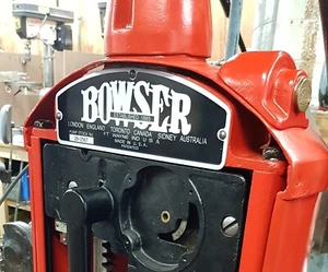 Bowser Name Plate For 1920’s Red Sentry Petrol Pump - Picture 1 of 3