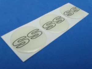 SS M-#1 SUPER SPORT DOMED DECAL EMBLEM STICKER SET OF THREE M-#198 - Picture 1 of 1