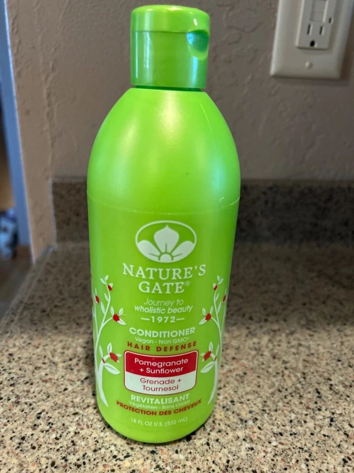 ACONDICIONADOR Nature's Gate GRANADA + GIRASOL Defensa del Cabello Vegano 18 OZ X Foto 1 de 1