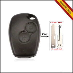 MANDO CARCASA LLAVE 2 BOTONES RENAULT DACIA CLIO MODUS TWINGO KANGOO MODUS  - Imagen 1 de 2
