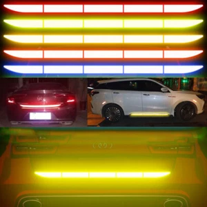 5x Safety Reflector Car Auto Reflective Sticker Warning Strip Tape Bumper Truck - Picture 1 of 18