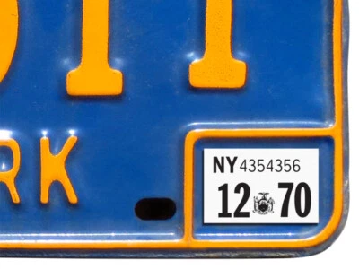 1970 New York Registration, License Plate Sticker, YOM, NY, Tag, DMV - Image 1 of 4