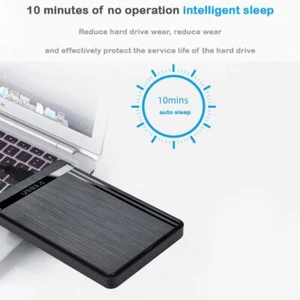 Externes USB 3.0 SATA-Festplattengehäuse. 2,5-Zoll-Festplattengehäuse Ware P3S9 - Afbeelding 1 van 20