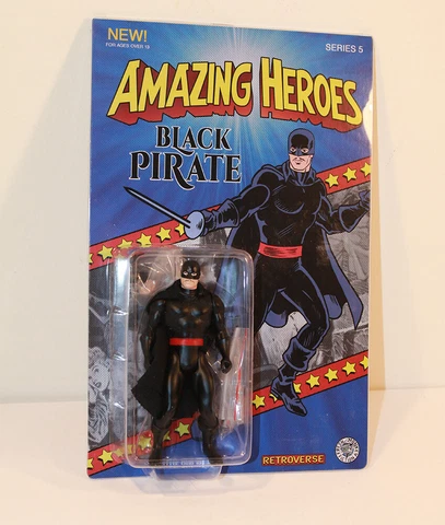 Fresh Monkey Amazing Heroes BLACK PIRATE / ZORRO Retroverse Action Figure Cover