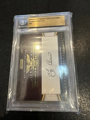 Yogi Berra & Whitey Ford 2009 Razor Cut Signature Sports Icons Dual Auto /25 BGS - Image 1 of 4
