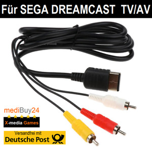 SEGA DREAMCAST TV AV Kabel Fernsehkabel Fernsehanschluss Kabel 1,8m NEU✅
