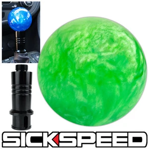 GREEN PEARL SHIFT KNOB & AUTO/AUTOMATIC ADAPTER FOR GEAR SHIFTER KIA - Picture 1 of 1