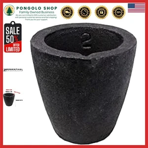 Heavy-Duty Clay Graphite Crucible - Melting Furnace for Various Metals (1.3 lbs) - Picture 1 of 4