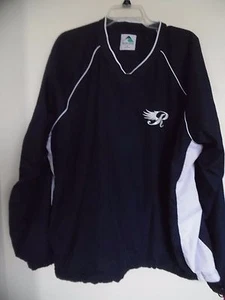 Augusta Mens V Neck Poly Pullover Light Jacket Navy /White Sz XL - Picture 1 of 3