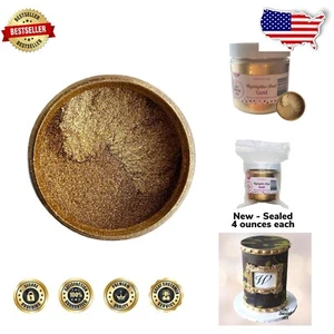 Gorgeous 4 Oz Gold Highlighter Dust for Professional-Quality Cake & Crafting - Picture 1 of 8