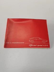 Manuale uso e manutenzione Alfa Romeo AlfaSud TI 1.3 / 1.5 nuovo originale 1978 - Foto 1 di 24