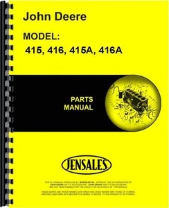 John Deere 415 415A 416 416APlow Parts Manual (JD-P-PC459) - Picture 1 of 1
