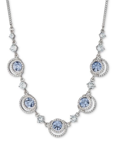 GIVENCHY COLLANA 16” NUOVA CON ETICHETTE GIVECHY CRYSTAL STATEMENT $78 JC309